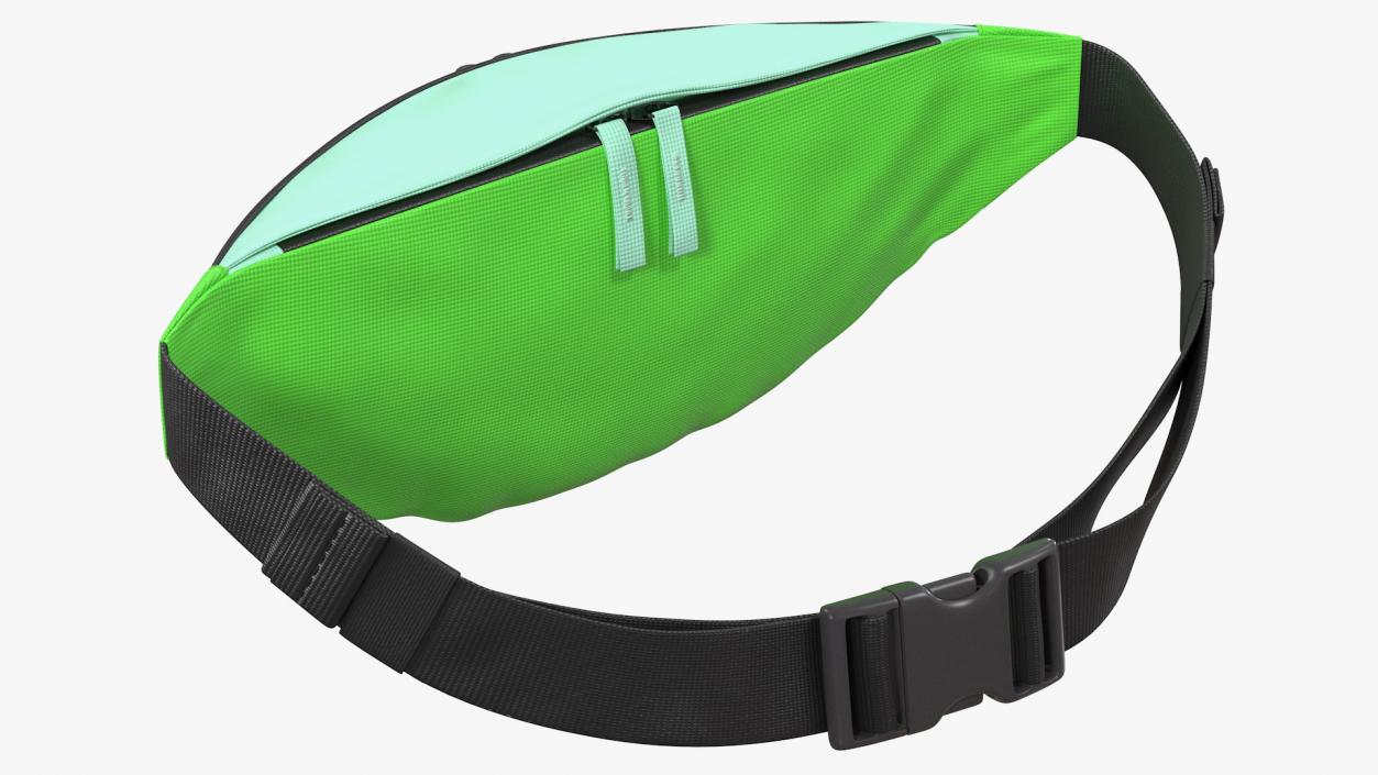 3D model Polyester Waist Bag Green