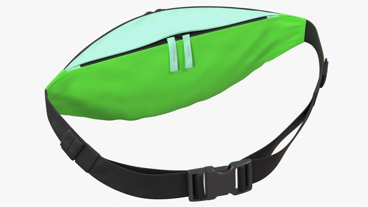 3D model Polyester Waist Bag Green