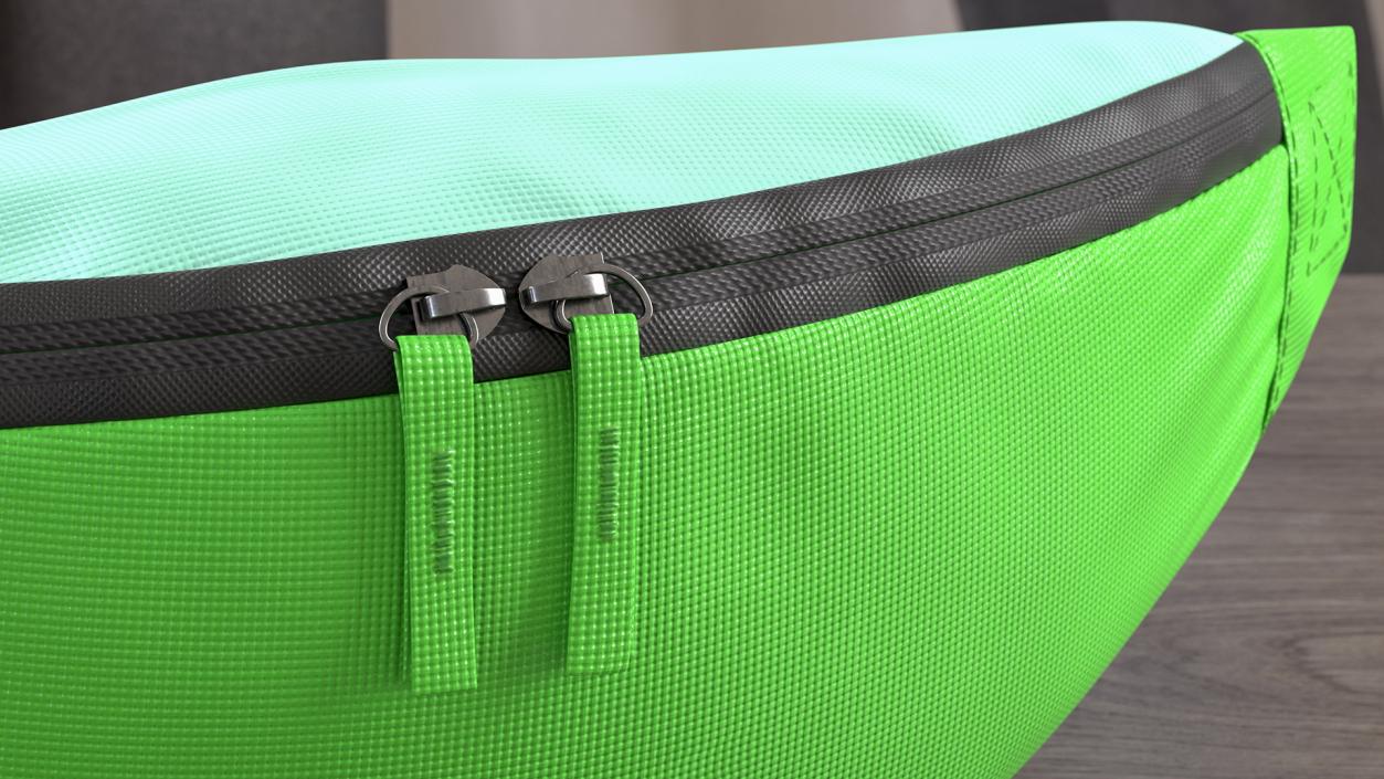 3D model Polyester Waist Bag Green