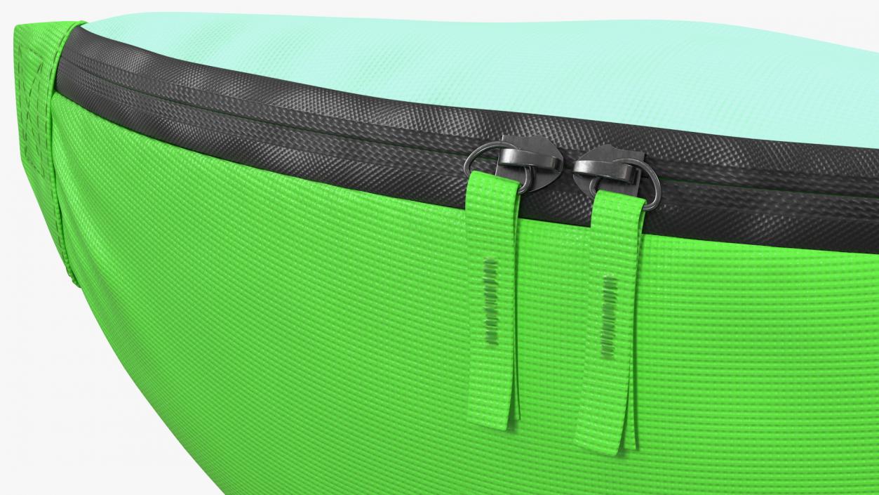 3D model Polyester Waist Bag Green