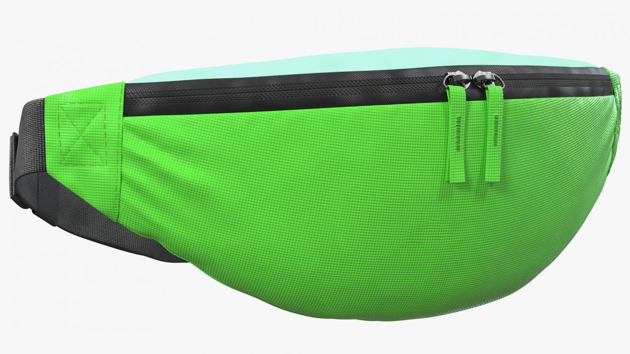 3D model Polyester Waist Bag Green