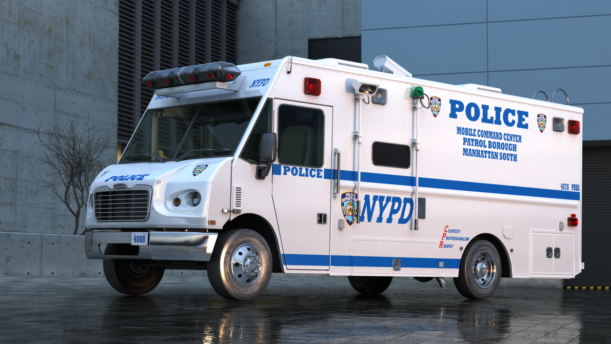 3D NYPD Mobile Command Center