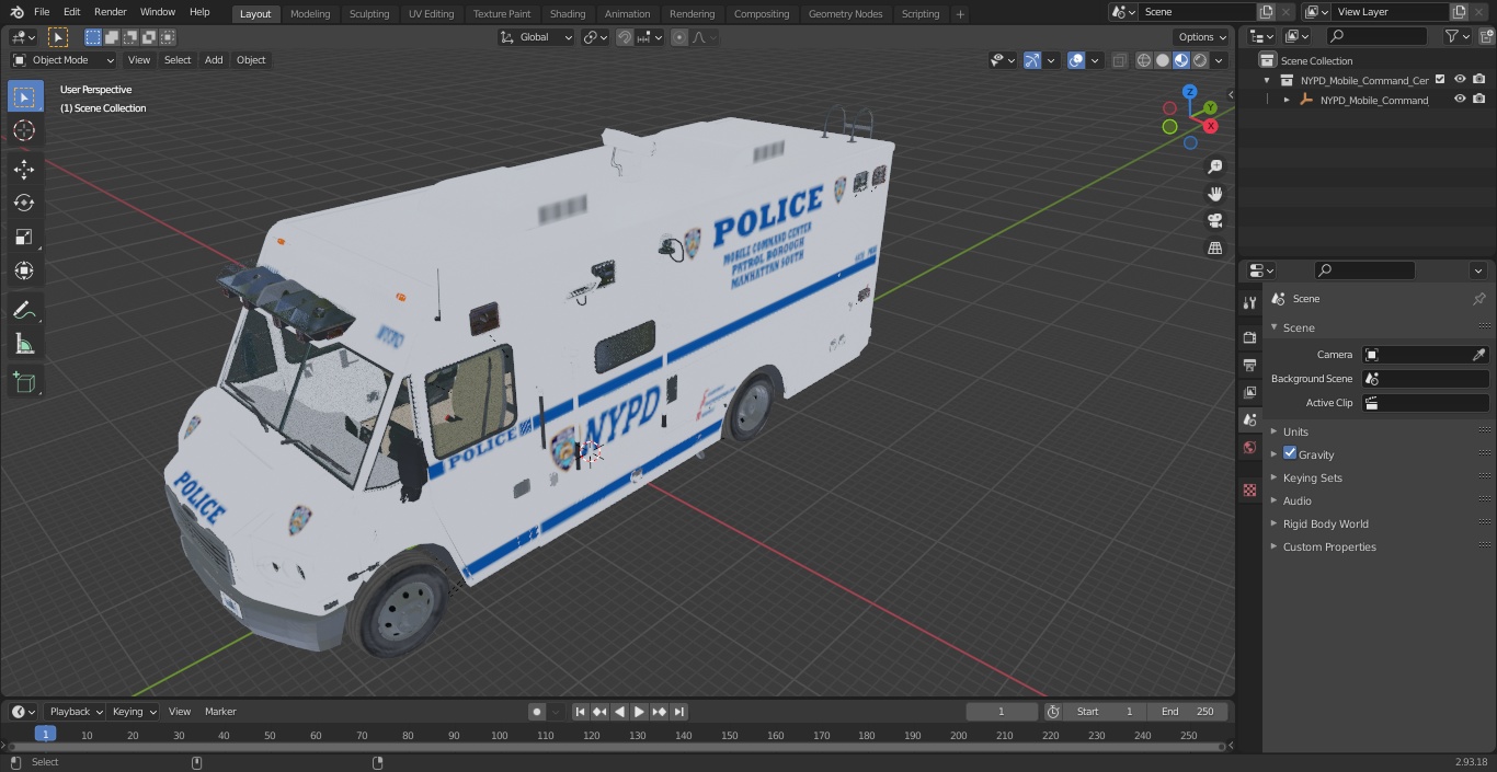 3D NYPD Mobile Command Center