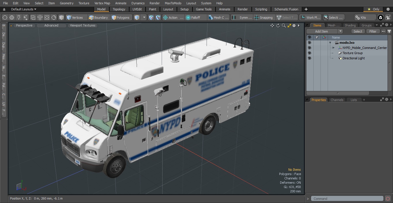 3D NYPD Mobile Command Center