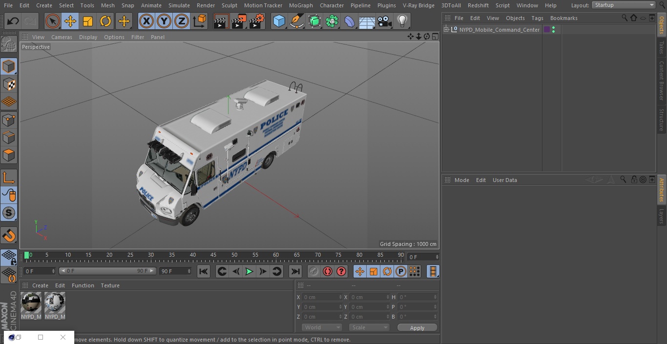 3D NYPD Mobile Command Center