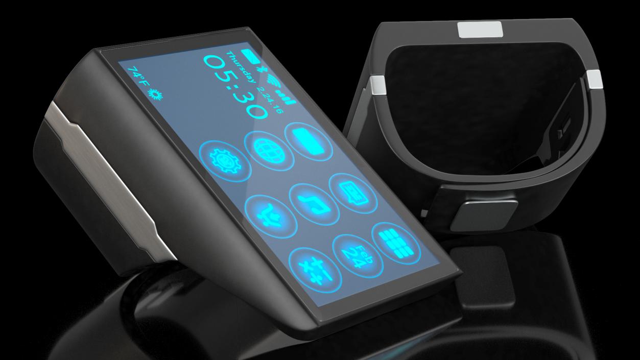 Wrist Communicator Black 3D model