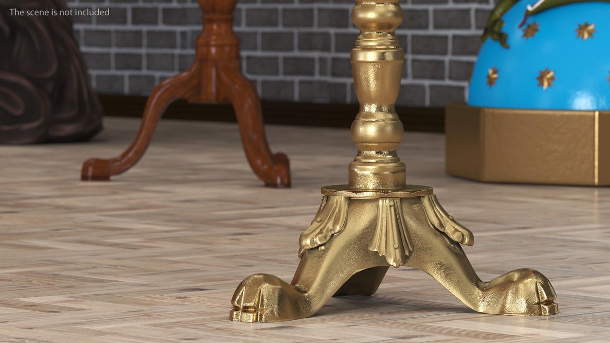 3D Church Brass Candle Holder