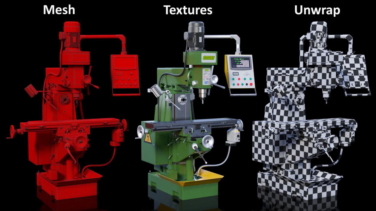 Milling Machines Collection 3D