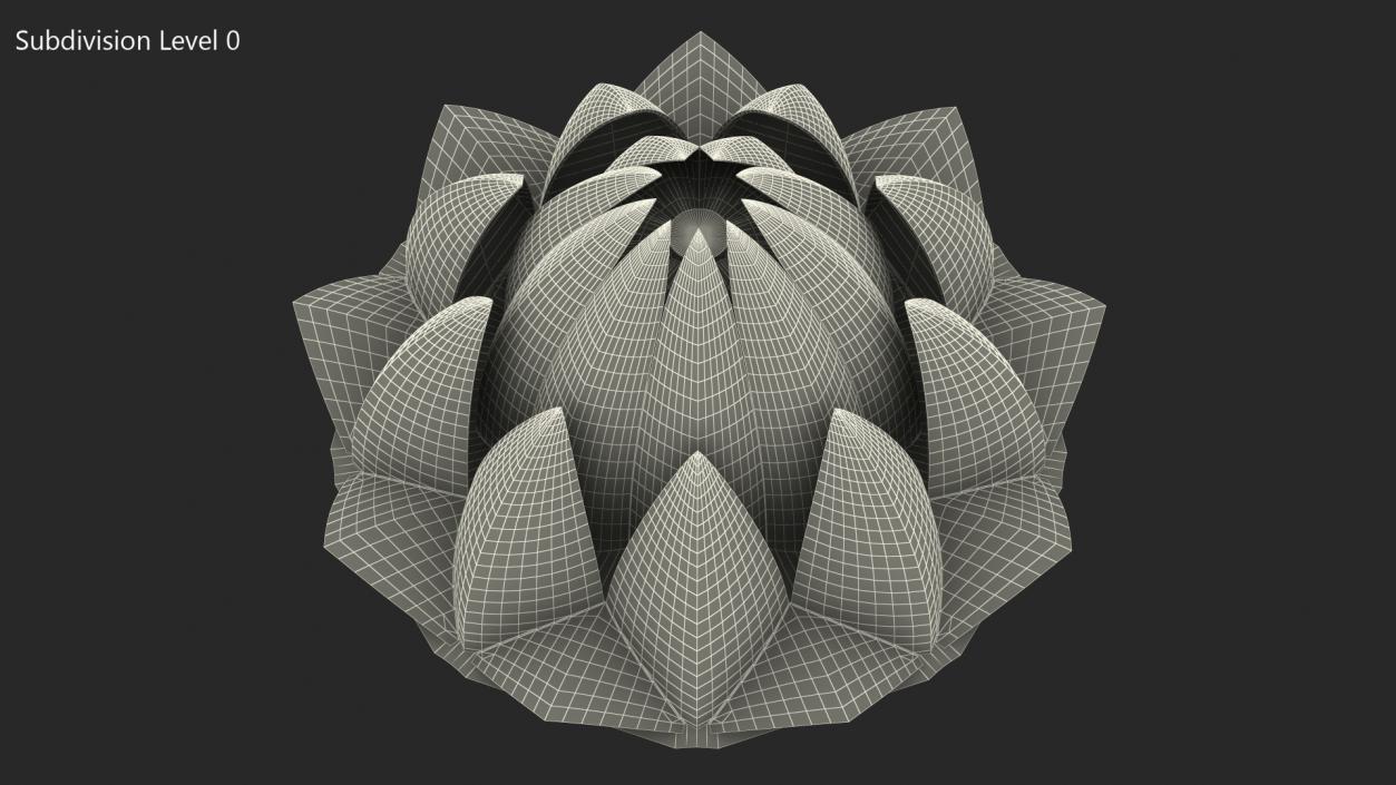 3D Lotus Temple Building