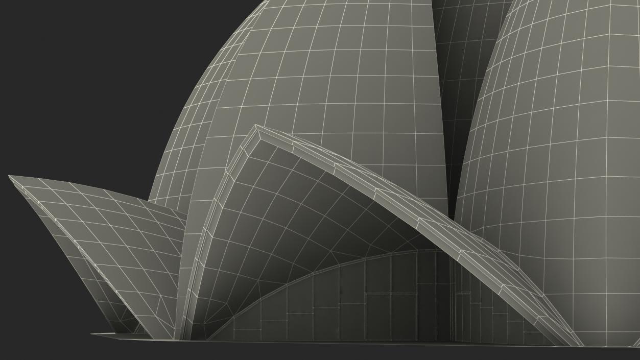 3D Lotus Temple Building