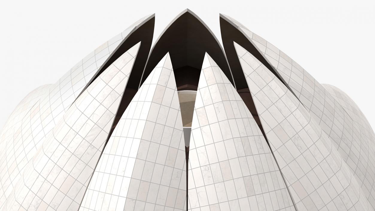 3D Lotus Temple Building