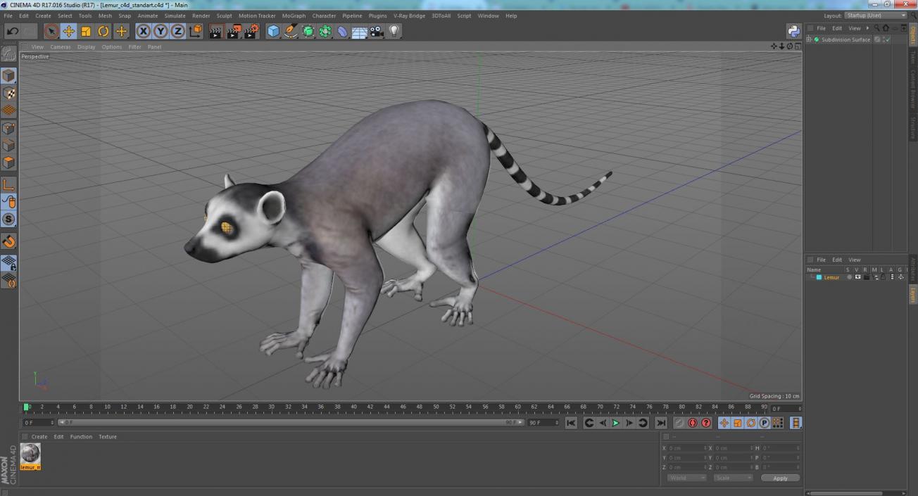 Lemur 3D model