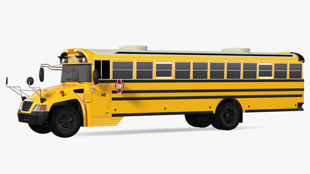 School Bus Exterior Only 3D model