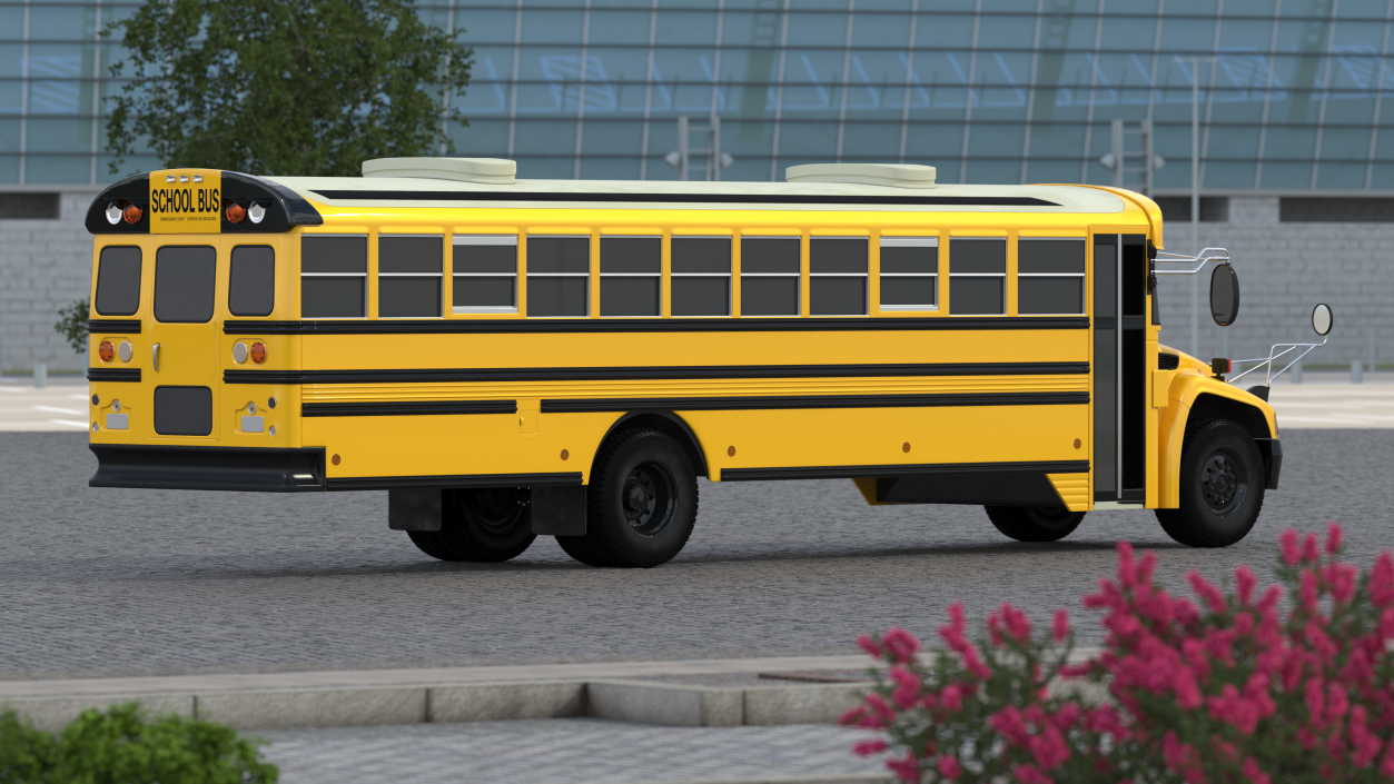 School Bus Exterior Only 3D model