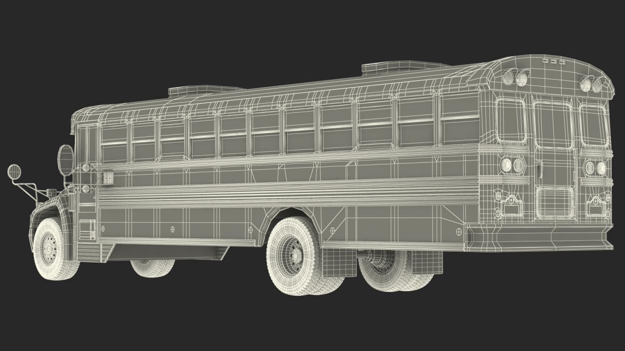 School Bus Exterior Only 3D model