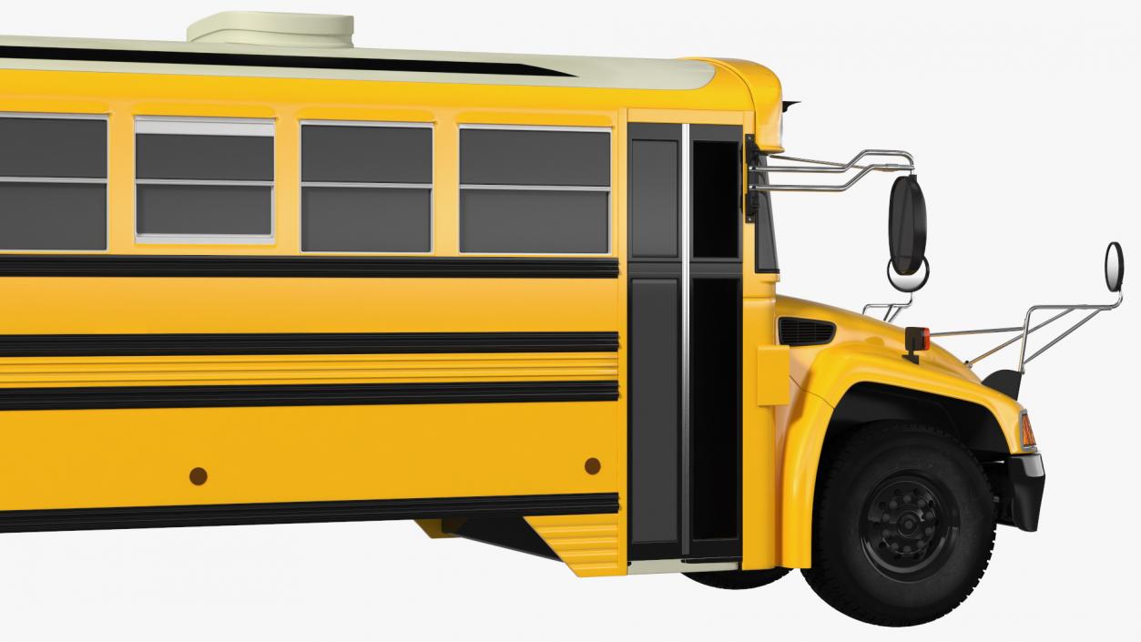 School Bus Exterior Only 3D model