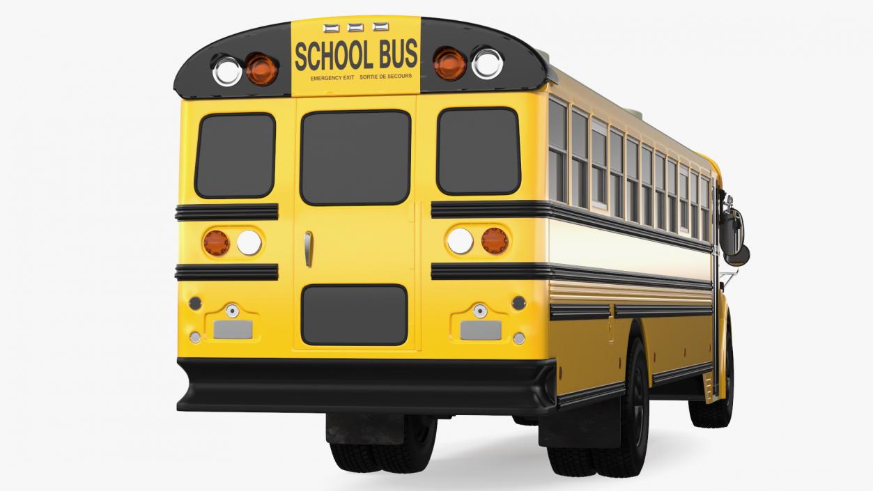 School Bus Exterior Only 3D model