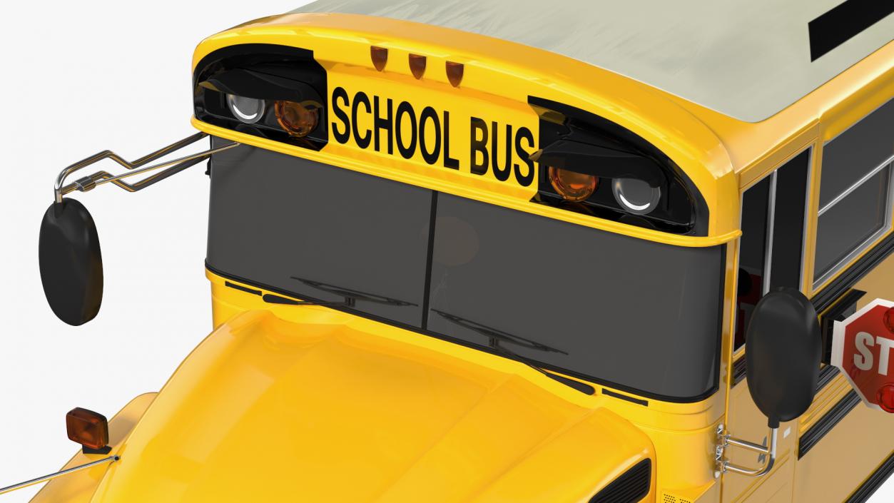 School Bus Exterior Only 3D model