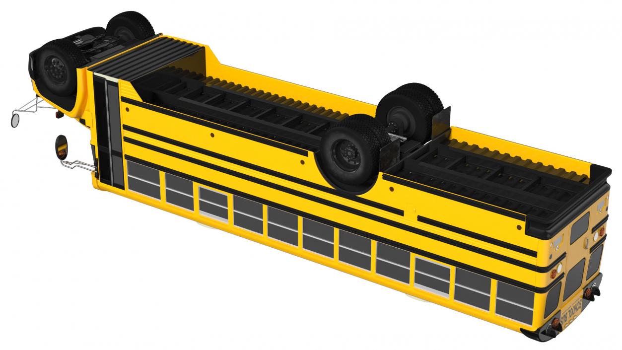 School Bus Exterior Only 3D model