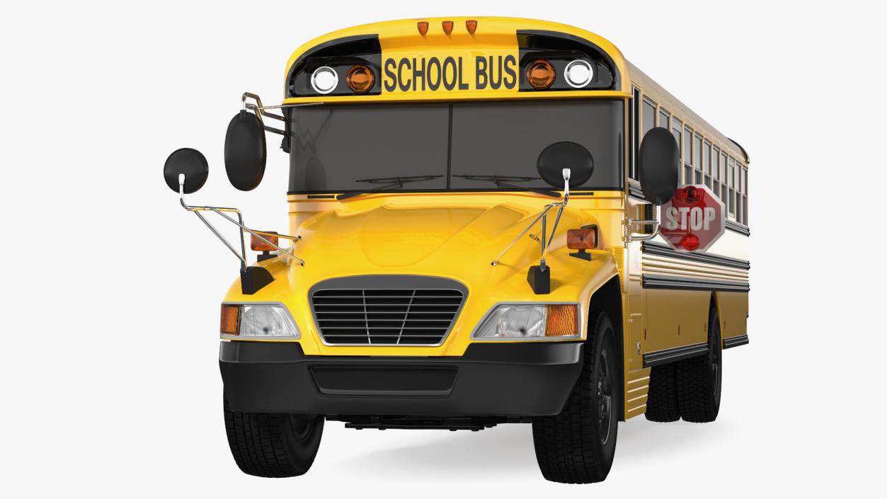 School Bus Exterior Only 3D model