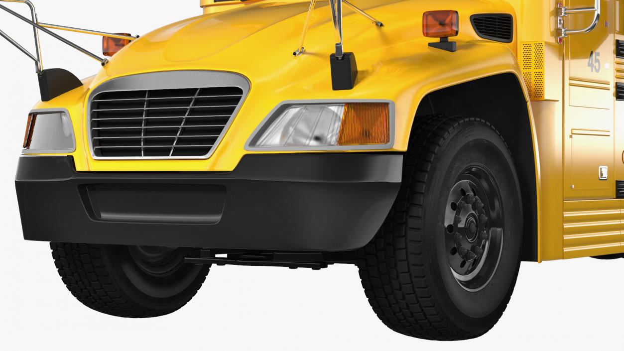 School Bus Exterior Only 3D model