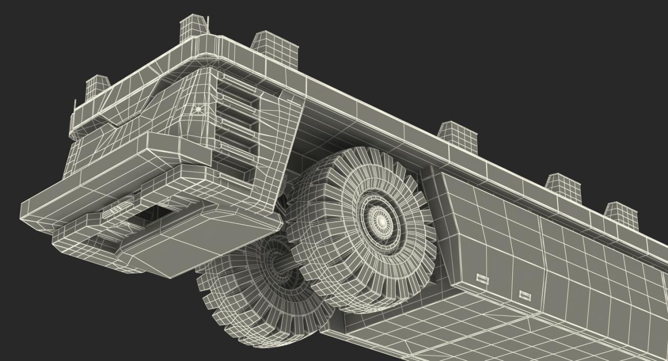 3D Electric AGV Trailer Generic model