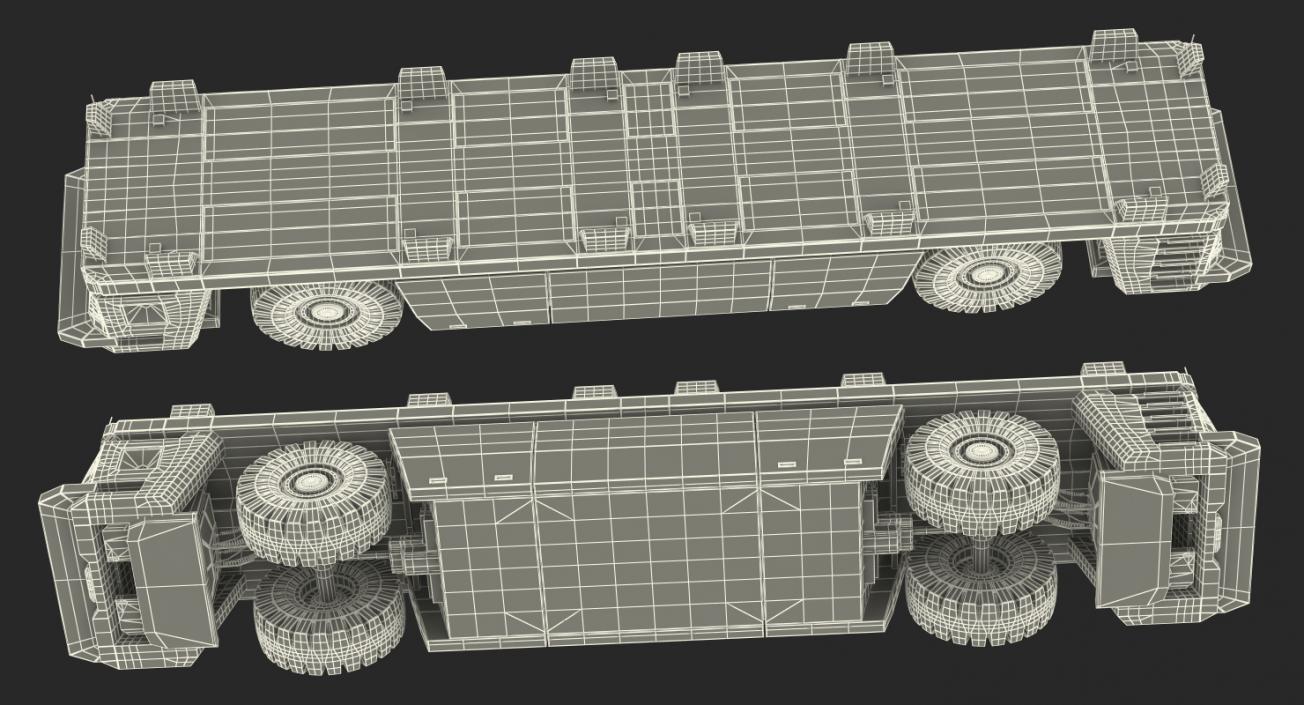 3D Electric AGV Trailer Generic model