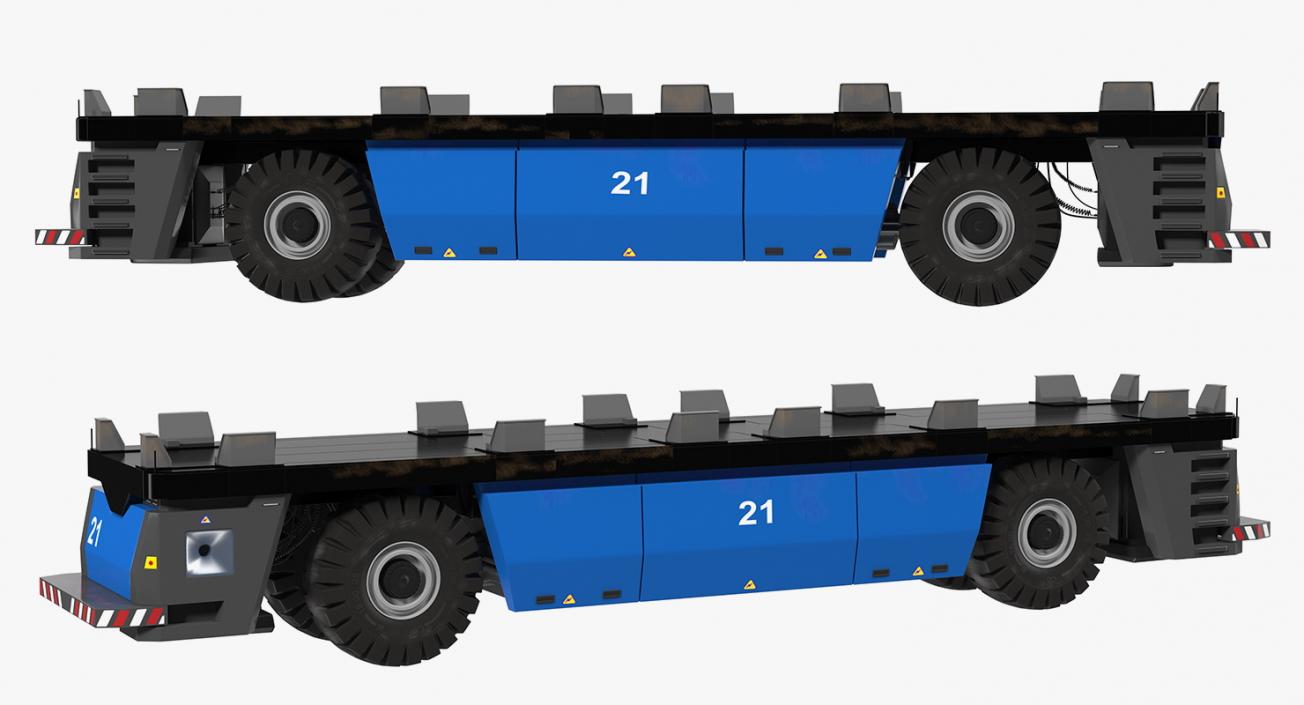 3D Electric AGV Trailer Generic model