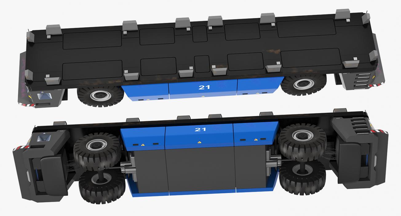 3D Electric AGV Trailer Generic model