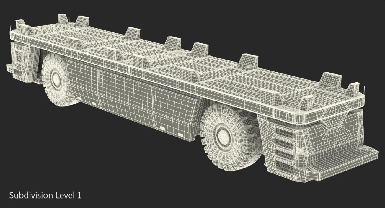 3D Electric AGV Trailer Generic model