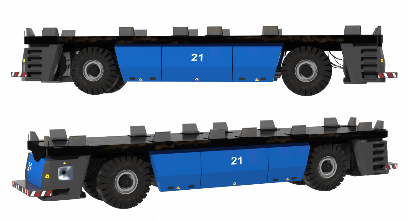 3D Electric AGV Trailer Generic model