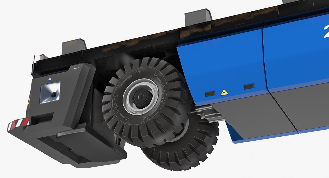 3D Electric AGV Trailer Generic model