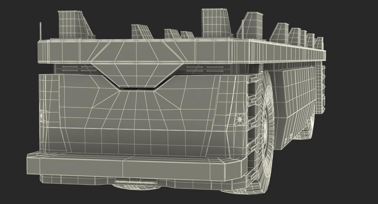 3D Electric AGV Trailer Generic model