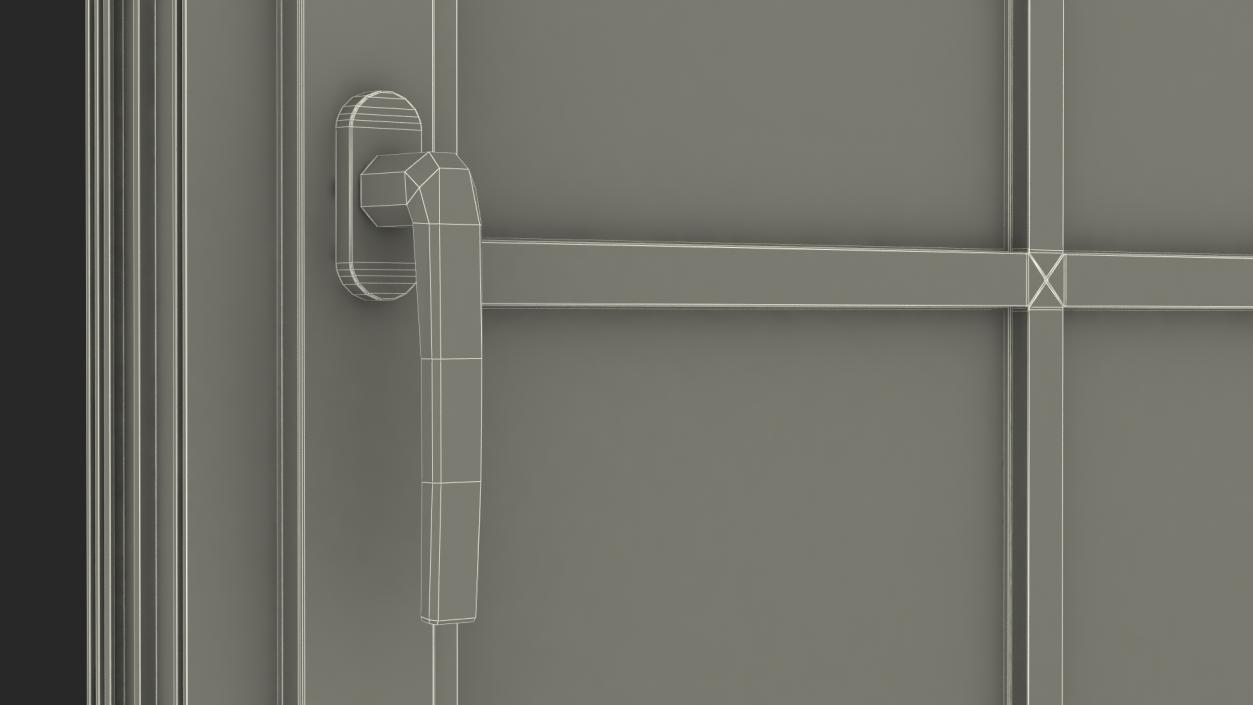 3D Classic Casement Window model