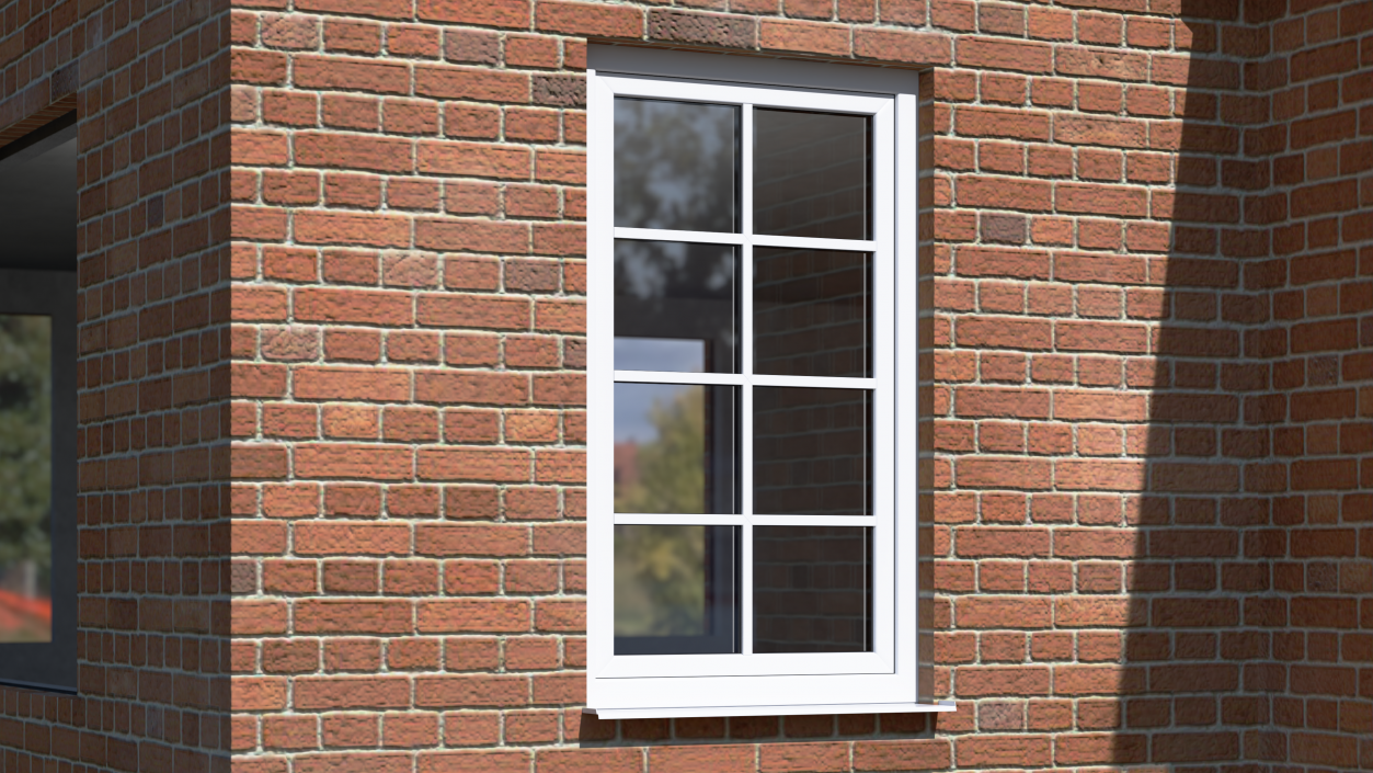 3D Classic Casement Window model