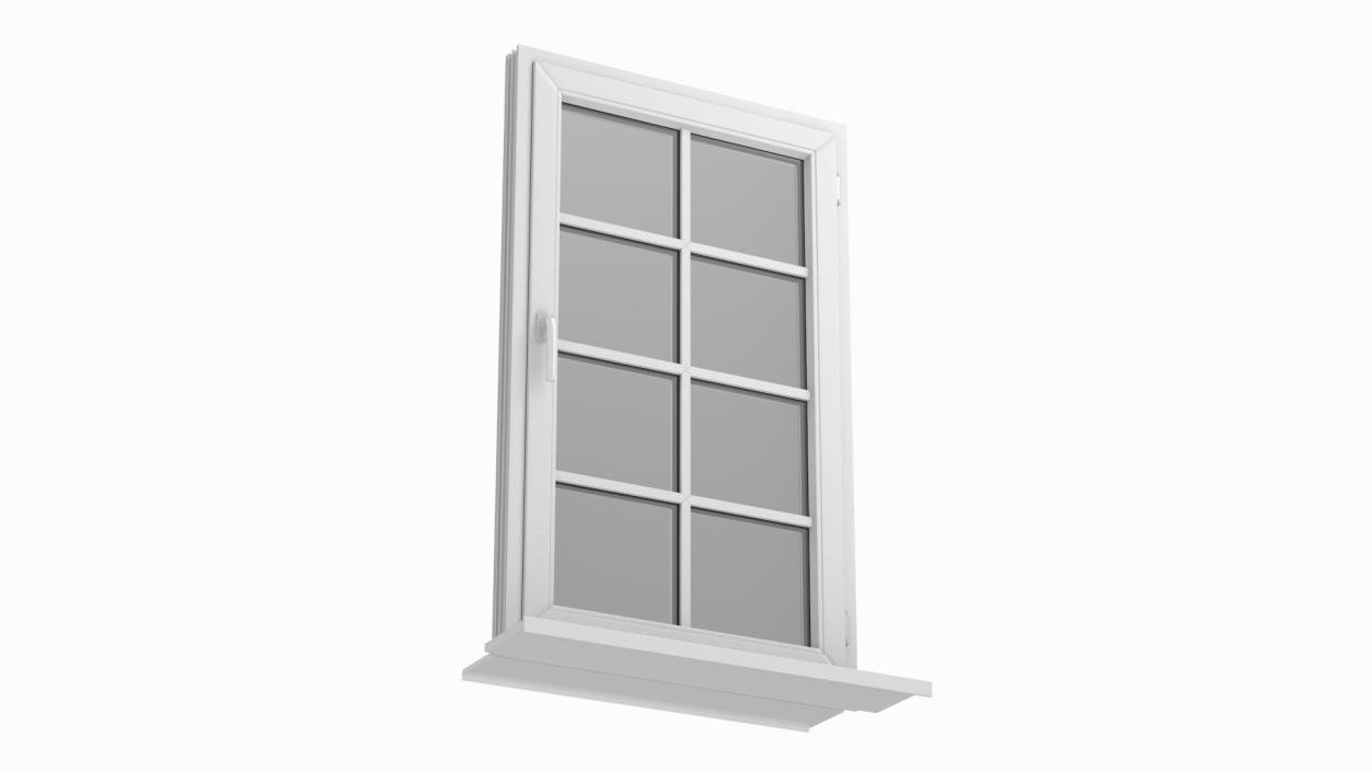 3D Classic Casement Window model