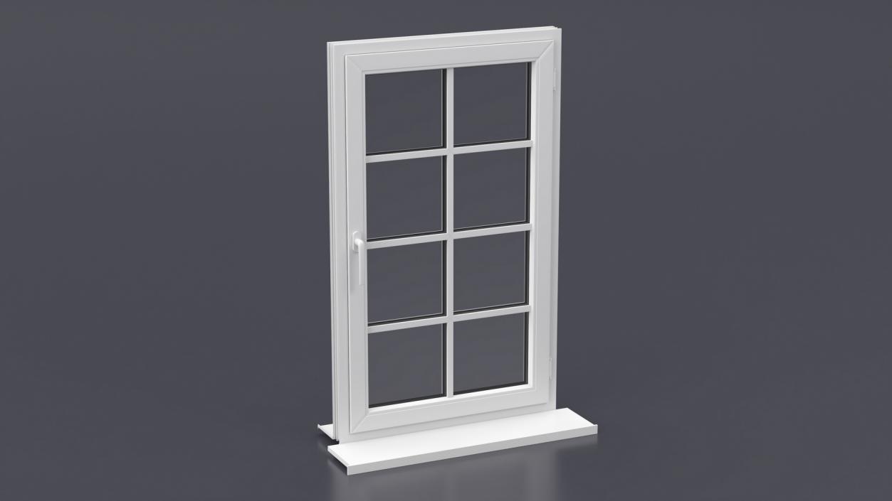 3D Classic Casement Window model