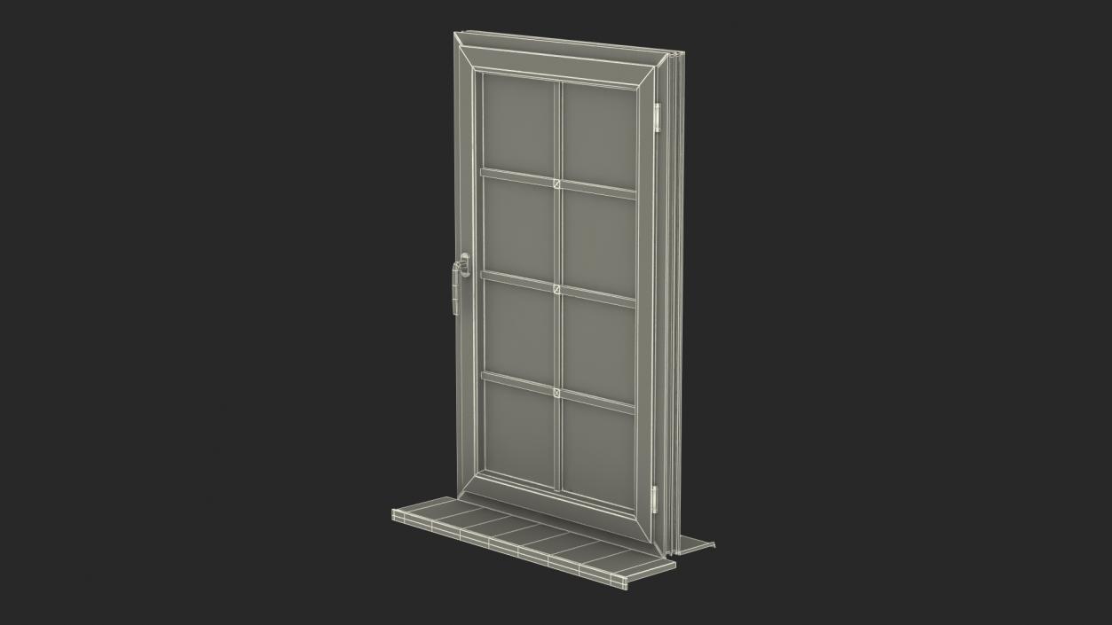 3D Classic Casement Window model