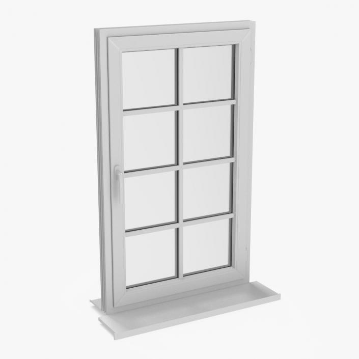 3D Classic Casement Window model