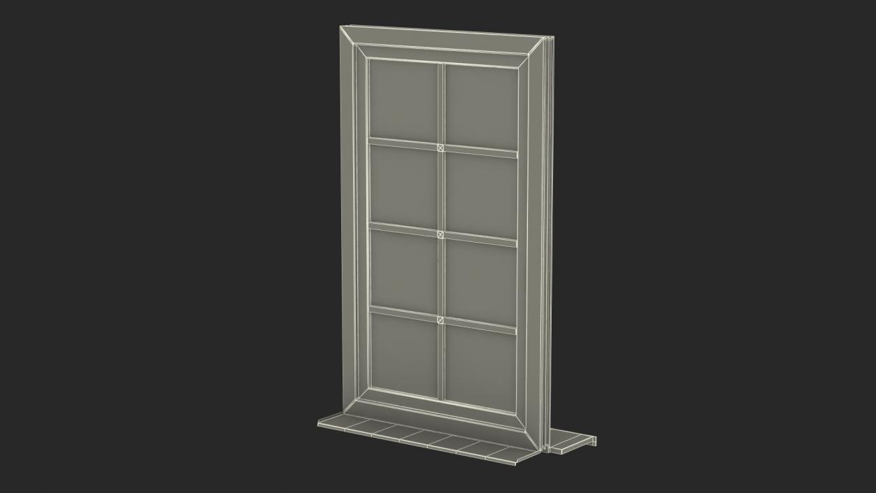 3D Classic Casement Window model