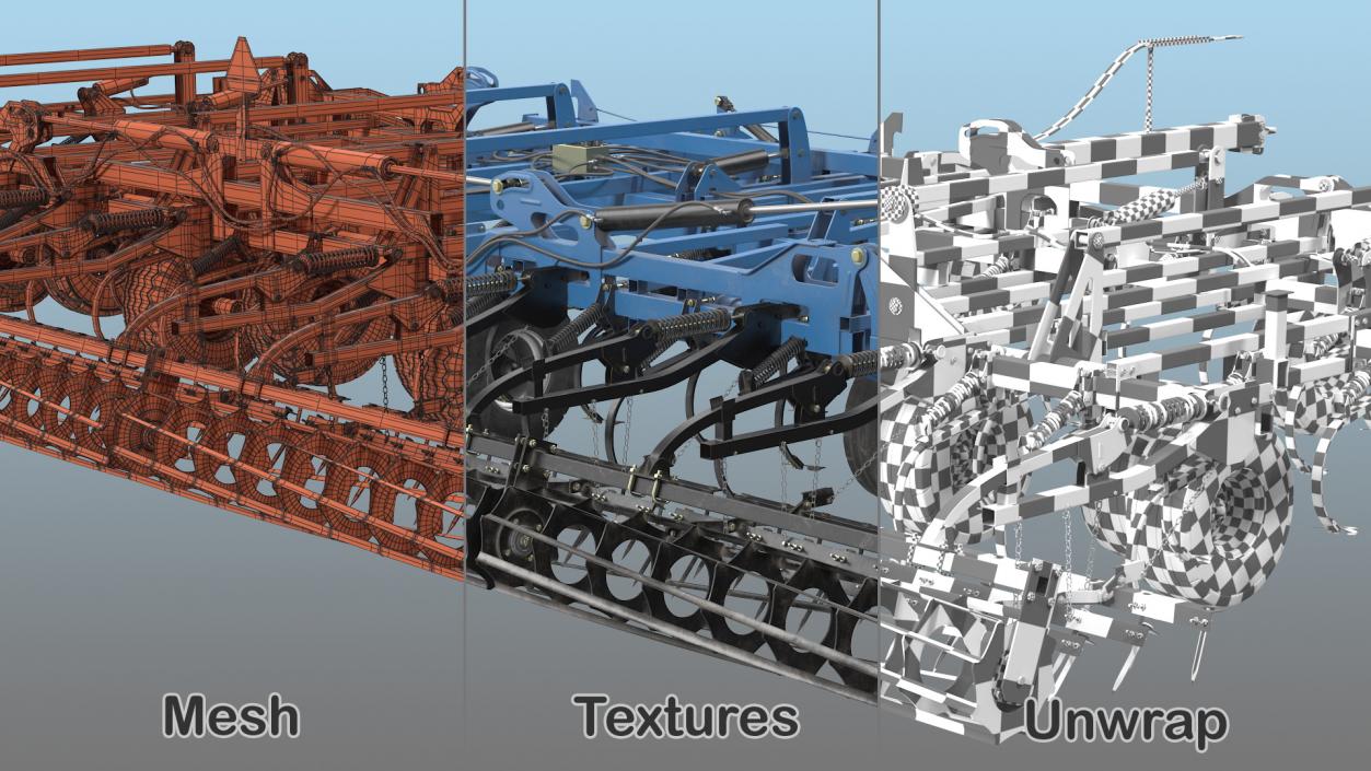 3D Seedbed Cultivator model