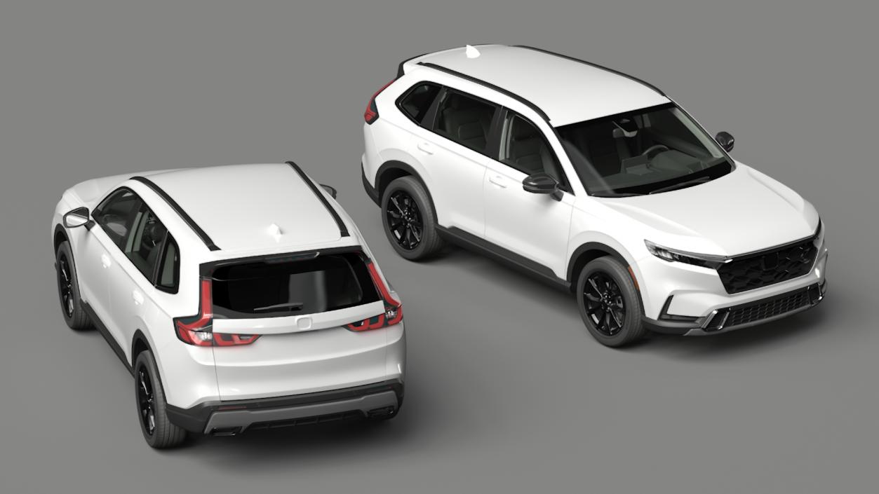 3D model City SUV White Simplified