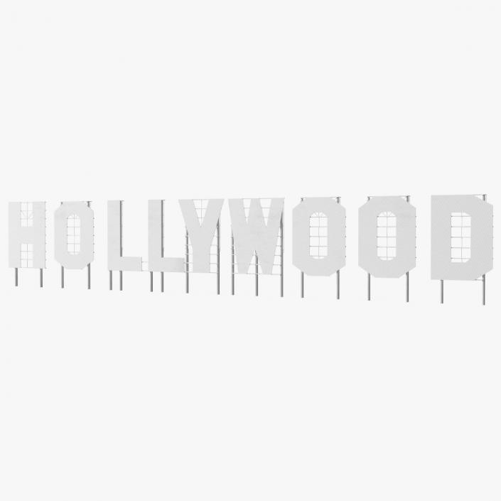 Hollywood sign 3D model