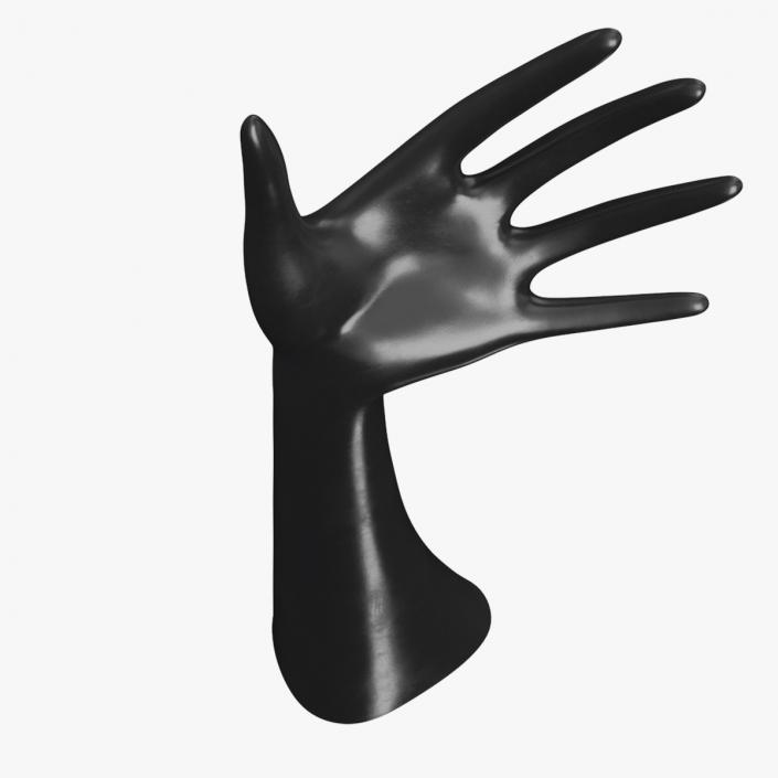 Hand Jewelry Stand Black 3D model