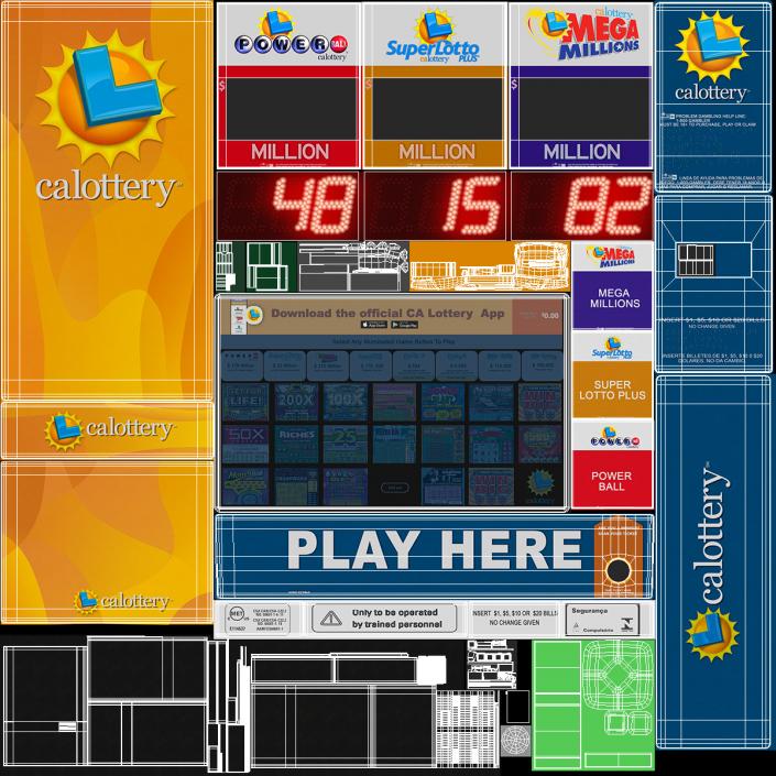 3D model Calottery Lottery Machine