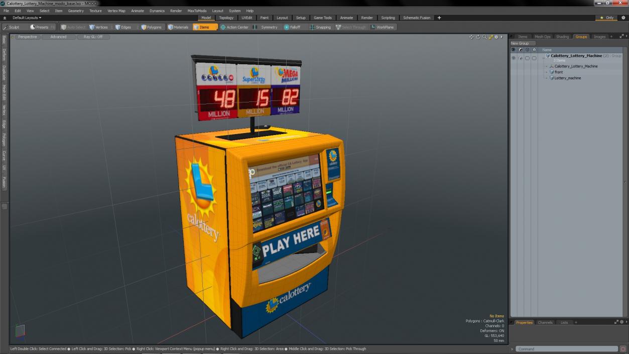 3D model Calottery Lottery Machine