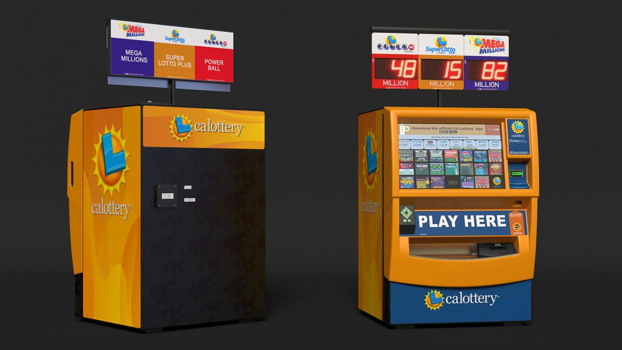 3D model Calottery Lottery Machine