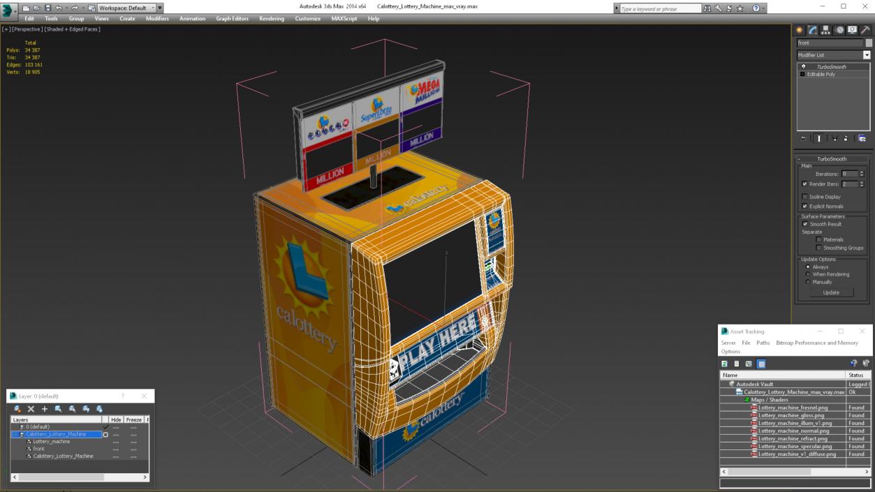 3D model Calottery Lottery Machine