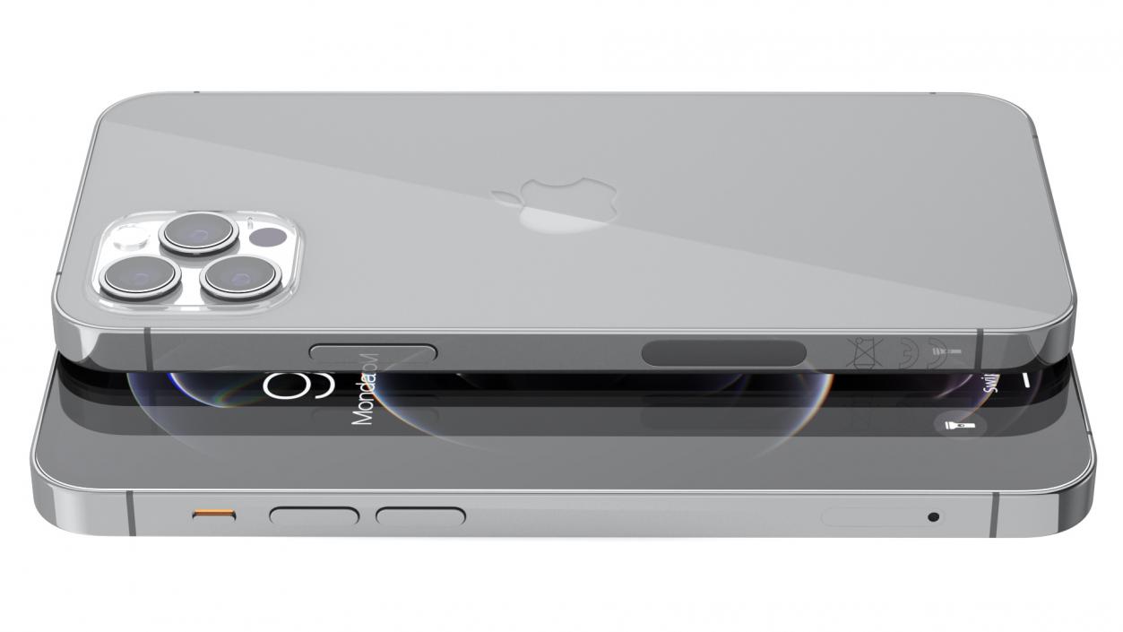 3D Apple iPhone 12 Pro Graphite model