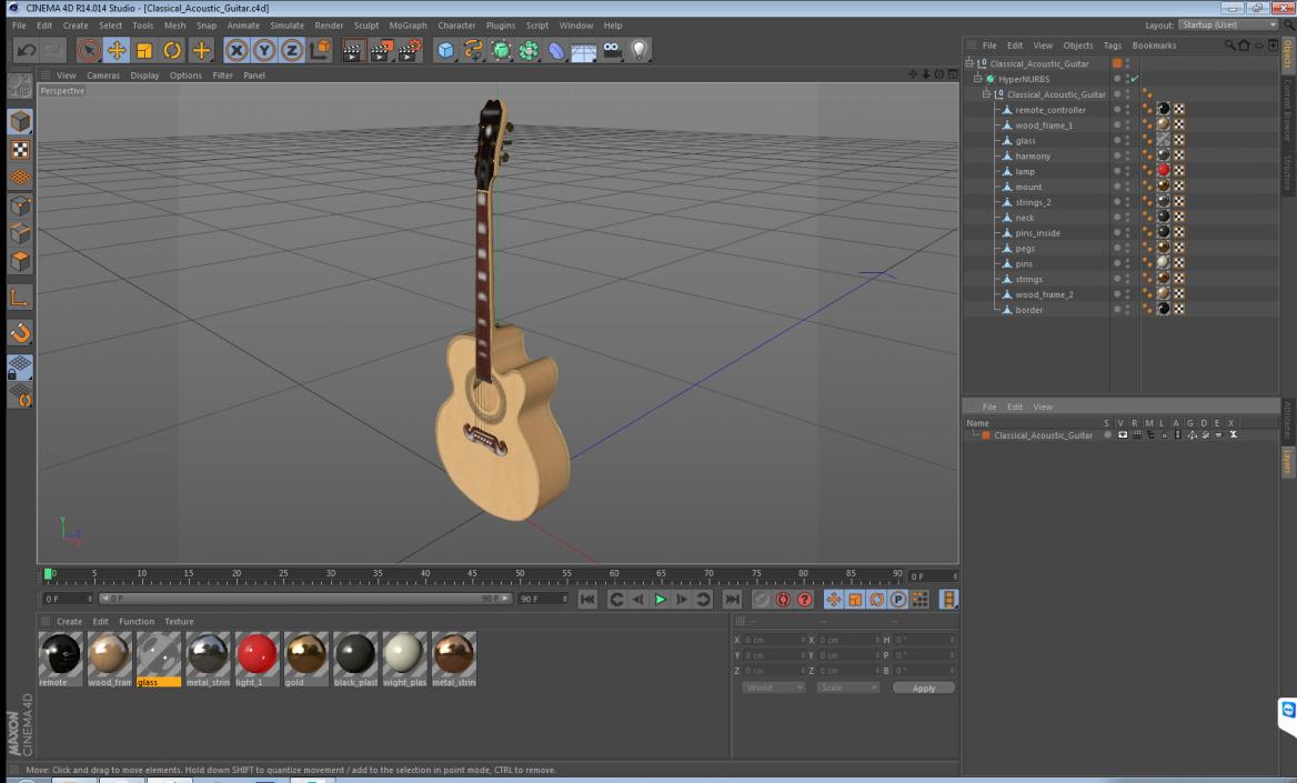 3D model Classical Acoustic Guitar